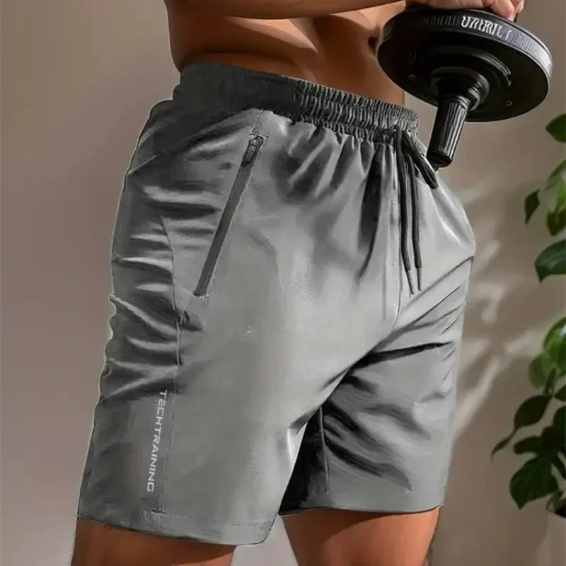 UETEEY Summer Shorts Men Gym Sport Running Squat Fitness Workout Man Short Pants Breathable Quick-drying Drawstring Mens Shorts - Strom Athletics