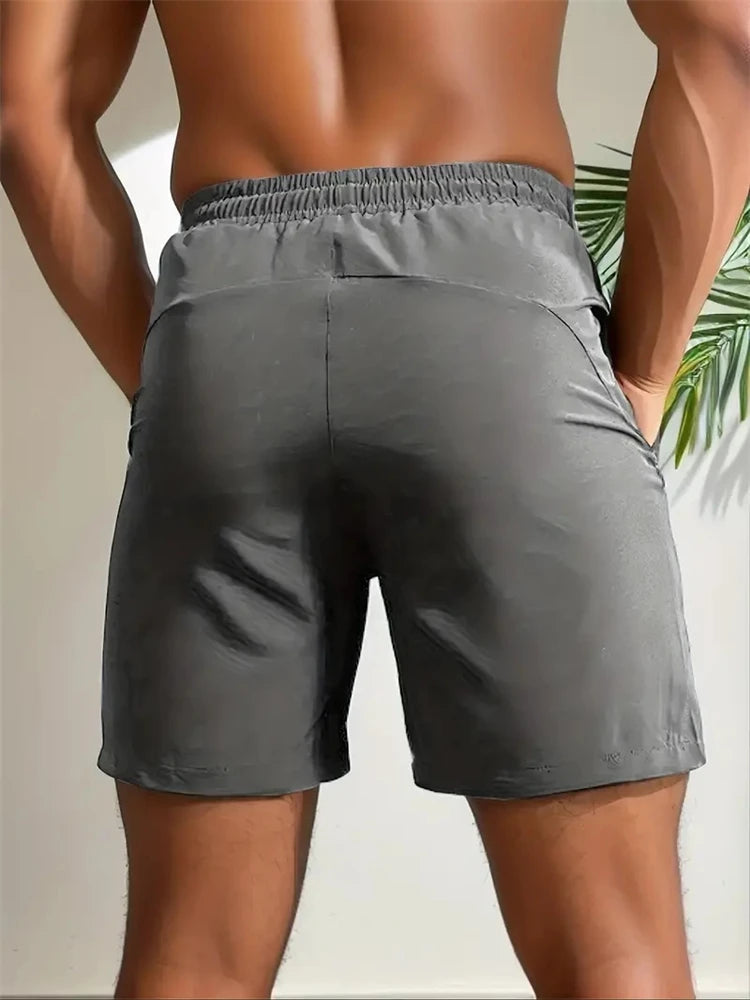 UETEEY Summer Shorts Men Gym Sport Running Squat Fitness Workout Man Short Pants Breathable Quick-drying Drawstring Mens Shorts - Strom Athletics