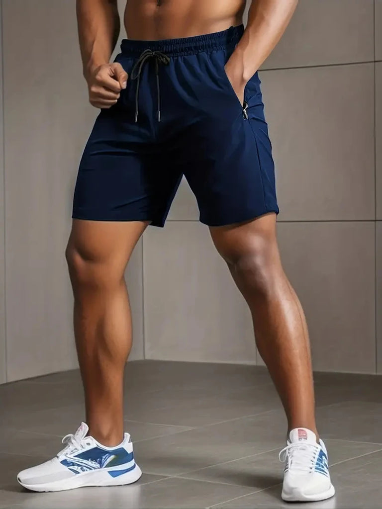 UETEEY Summer Shorts Men Gym Sport Running Squat Fitness Workout Man Short Pants Breathable Quick-drying Drawstring Mens Shorts - Strom Athletics