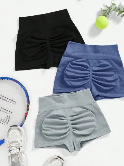 Klein Blue Butt-Lifting Shorts High Waisted Breathable Quick-Dry Shorts Gym Yoga Running Shorts Light Moisture-Wicking Short - Strom Athletics