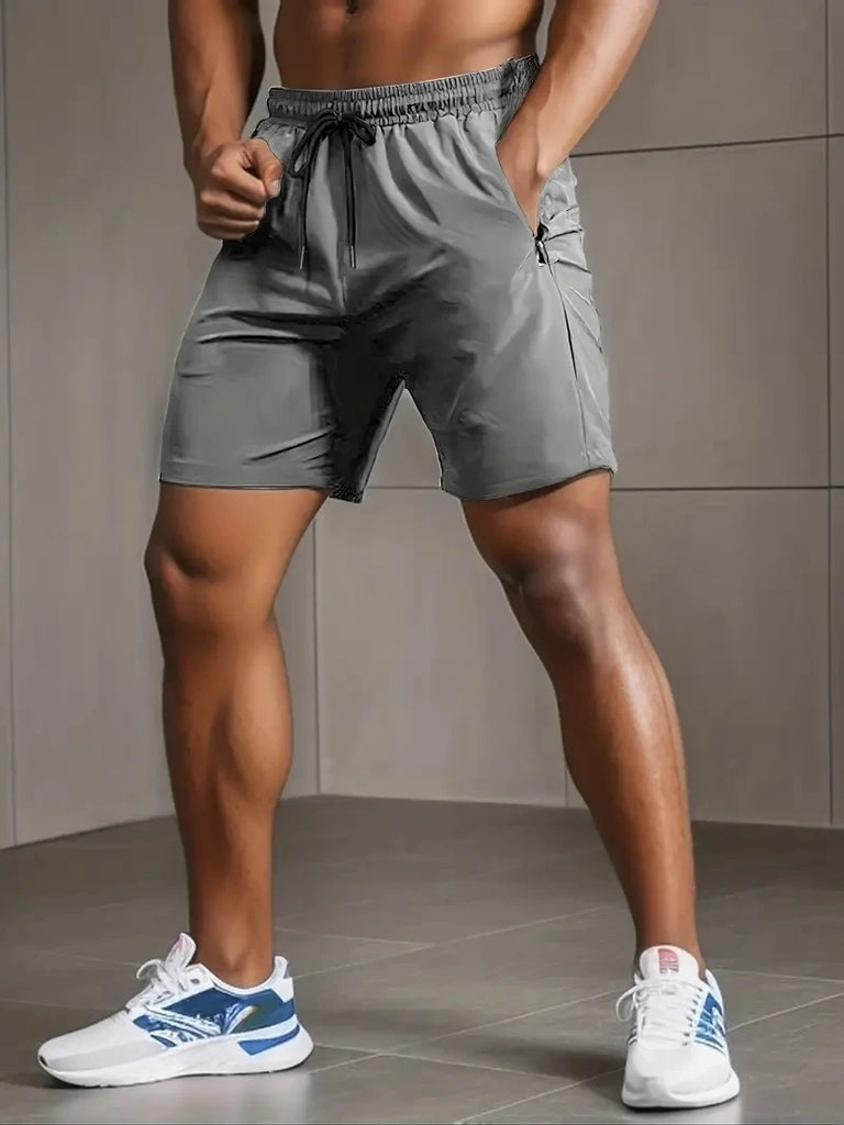 UETEEY Summer Shorts Men Gym Sport Running Squat Fitness Workout Man Short Pants Breathable Quick-drying Drawstring Mens Shorts - Strom Athletics