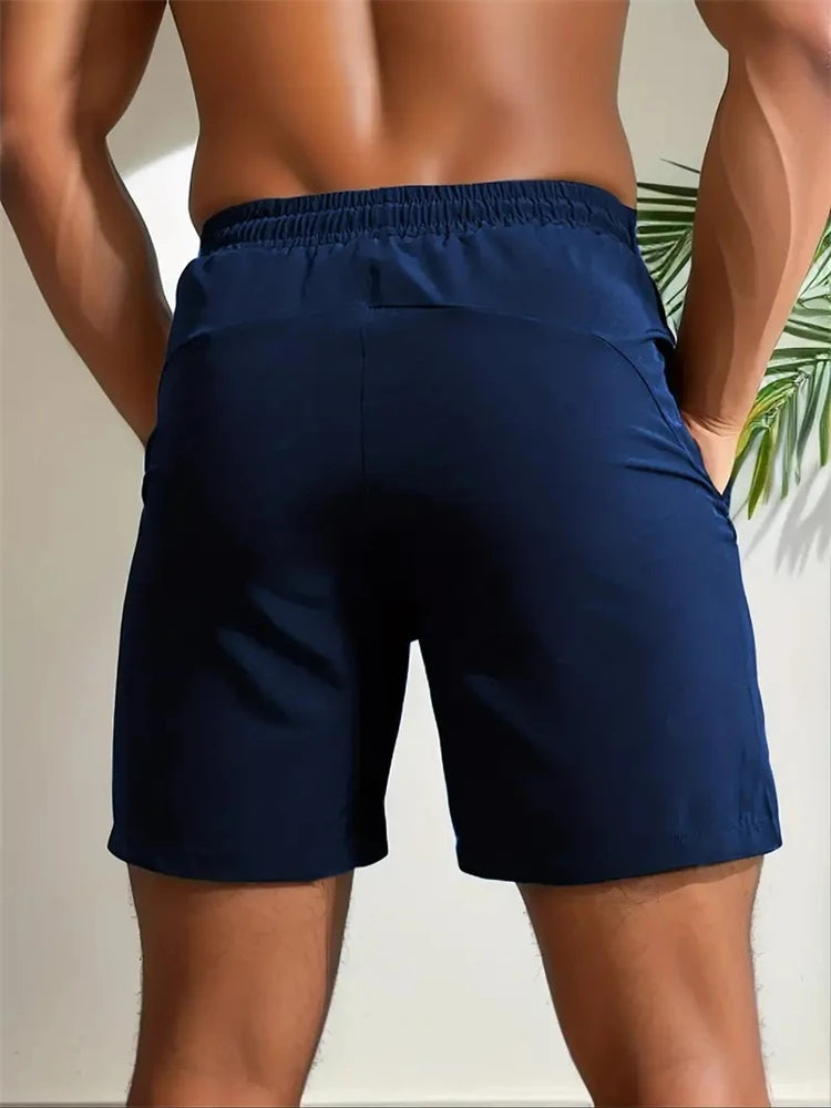 UETEEY Summer Shorts Men Gym Sport Running Squat Fitness Workout Man Short Pants Breathable Quick-drying Drawstring Mens Shorts - Strom Athletics