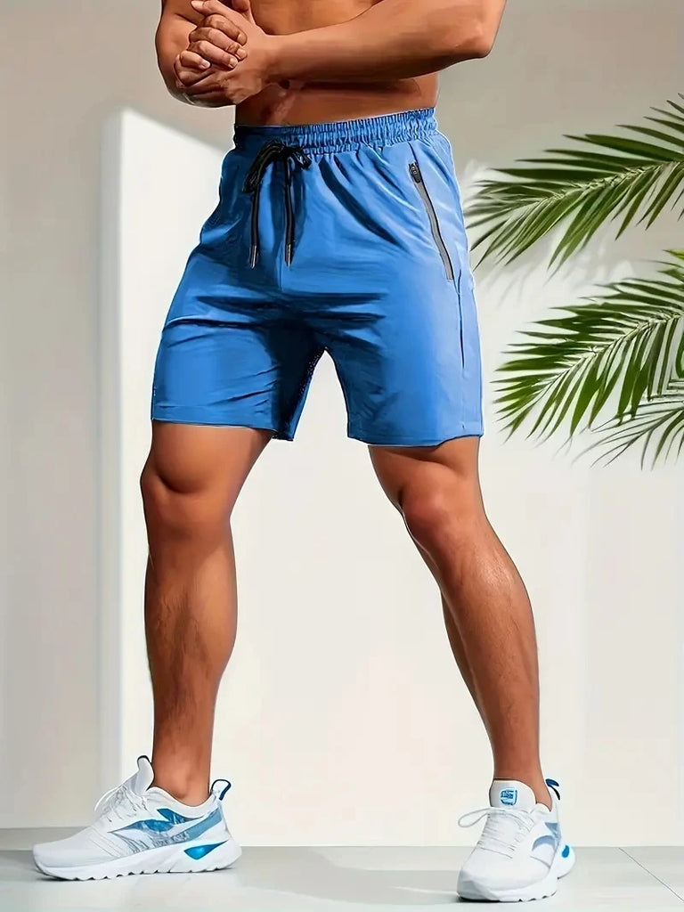 UETEEY Summer Shorts Men Gym Sport Running Squat Fitness Workout Man Short Pants Breathable Quick-drying Drawstring Mens Shorts - Strom Athletics