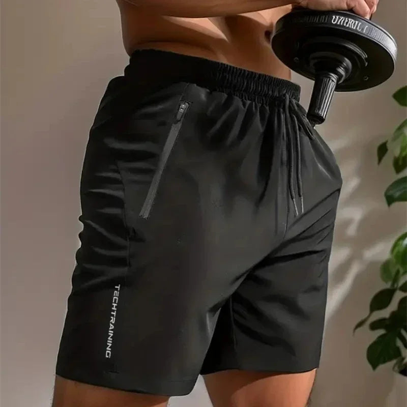 UETEEY Summer Shorts Men Gym Sport Running Squat Fitness Workout Man Short Pants Breathable Quick-drying Drawstring Mens Shorts - Strom Athletics