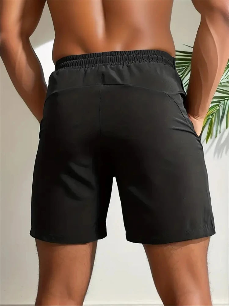 UETEEY Summer Shorts Men Gym Sport Running Squat Fitness Workout Man Short Pants Breathable Quick-drying Drawstring Mens Shorts - Strom Athletics