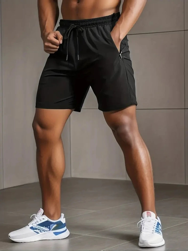 UETEEY Summer Shorts Men Gym Sport Running Squat Fitness Workout Man Short Pants Breathable Quick-drying Drawstring Mens Shorts - Strom Athletics