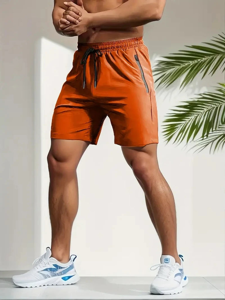UETEEY Summer Shorts Men Gym Sport Running Squat Fitness Workout Man Short Pants Breathable Quick-drying Drawstring Mens Shorts - Strom Athletics