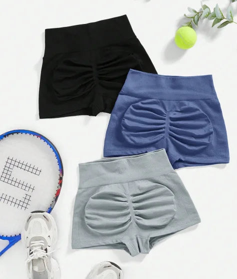 Klein Blue Butt-Lifting Shorts High Waisted Breathable Quick-Dry Shorts Gym Yoga Running Shorts Light Moisture-Wicking Short - Strom Athletics