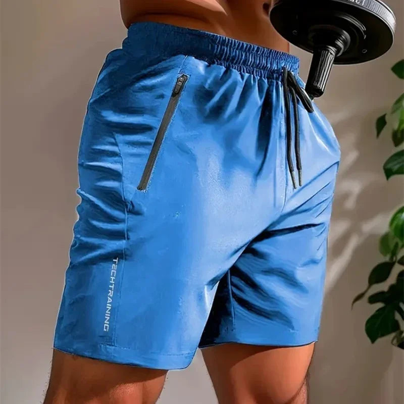 UETEEY Summer Shorts Men Gym Sport Running Squat Fitness Workout Man Short Pants Breathable Quick-drying Drawstring Mens Shorts - Strom Athletics