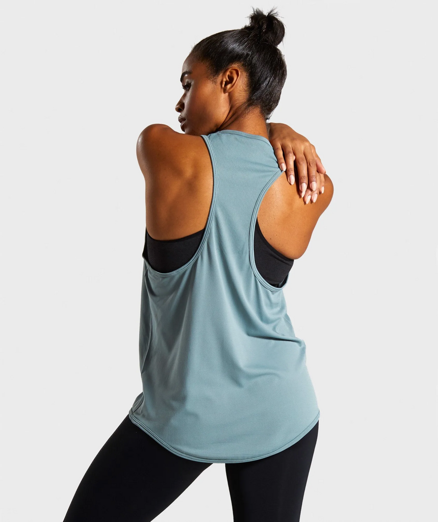 Lightweight Seamless Tank | Turquoise - Creeve Co.